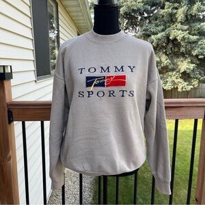 VTG Fruit Of The Loom Tommy Sports Graphic Fleece Sweatshirt Large Casual Adult